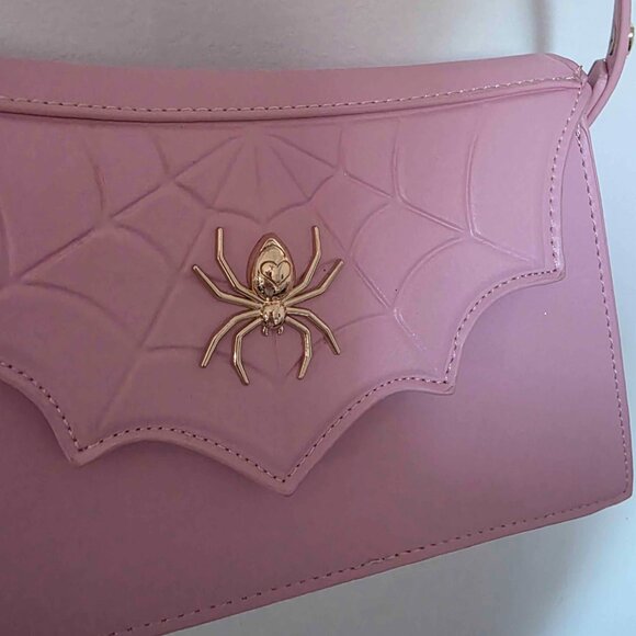Sugarbones Pink Spider Purse Handbag - Halloween - Picture 3 of 4